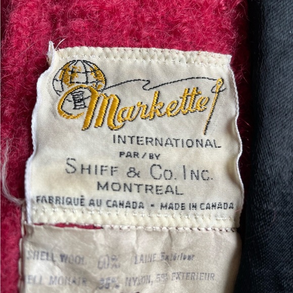 Vintage 1950s long wool and mohair blend coat size small - Picture 11 of 16